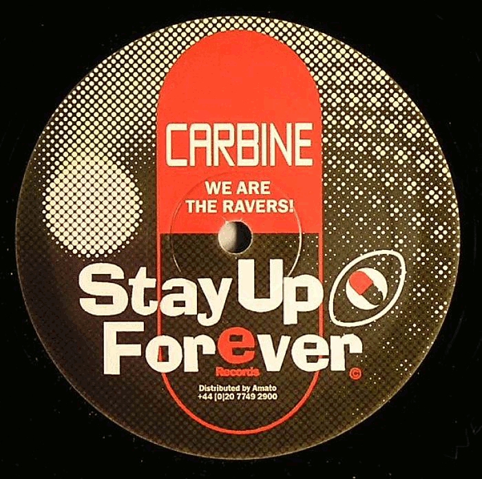 12” Carbine House Your Booty / Funky Old SUF61000MG Stay Up Forever UK Vinyl /00250 Stay Up Forever 90 - Carbine, Chris Liberator, The Geezer - Stay